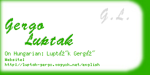 gergo luptak business card